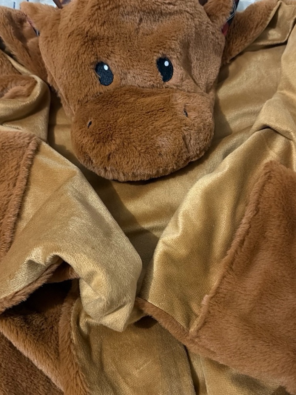 Plush Brown Animal Hooded Throw Blanket - Cozy Brown Comfort